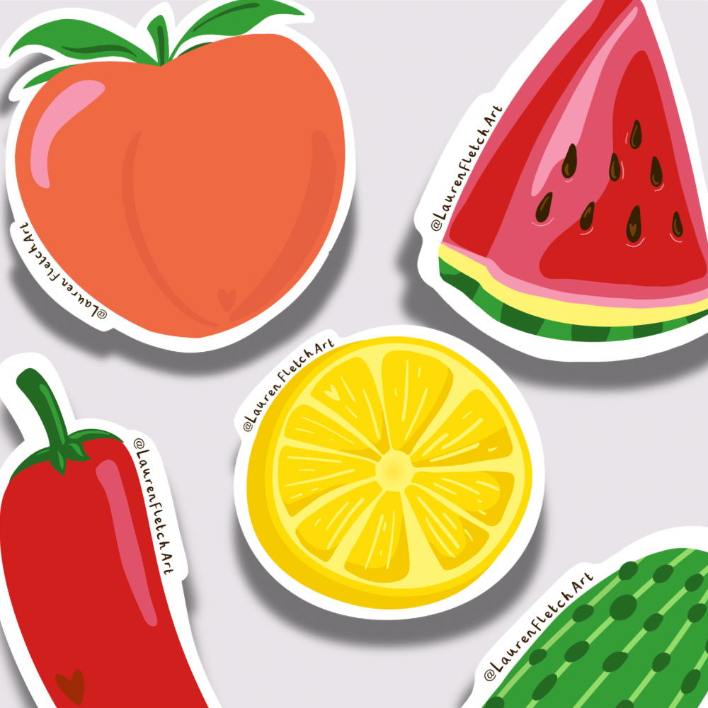 Waterproof Fruit Stickers
